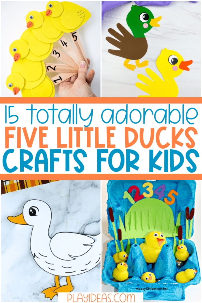 Cute 5 Little Ducks Crafts For Preschoolers