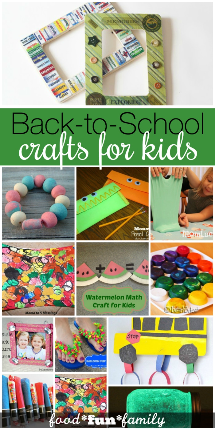  Back To School Crafts For Kids {Craft Round-up}