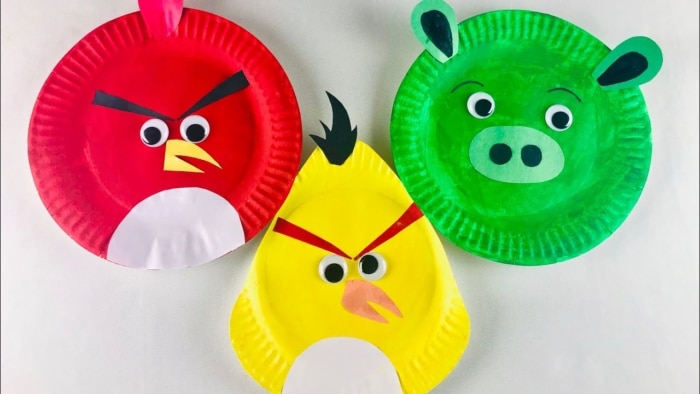 Paper Plate Angry Birds Crafts For Kids