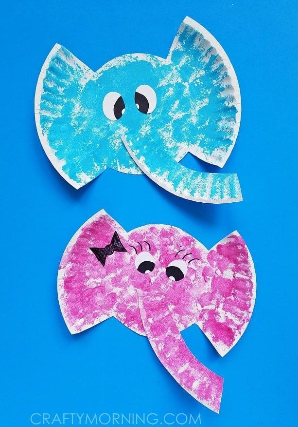 Paper Plate Elephant Kids Craft