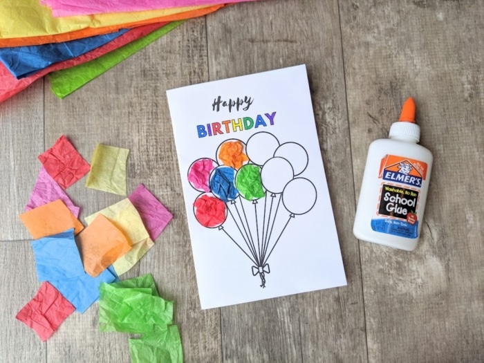 Simple Birthday Card For Kids To Make- Free Printable